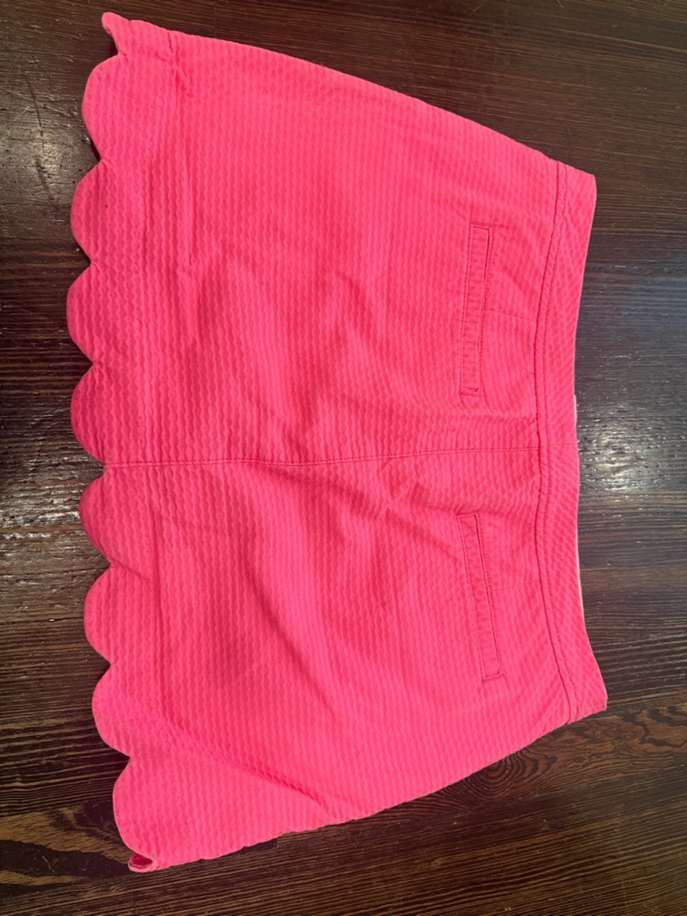 Lilly Pulitzer Pink Cotton Skirt with Gold Script Logo - Picture 6 of 6